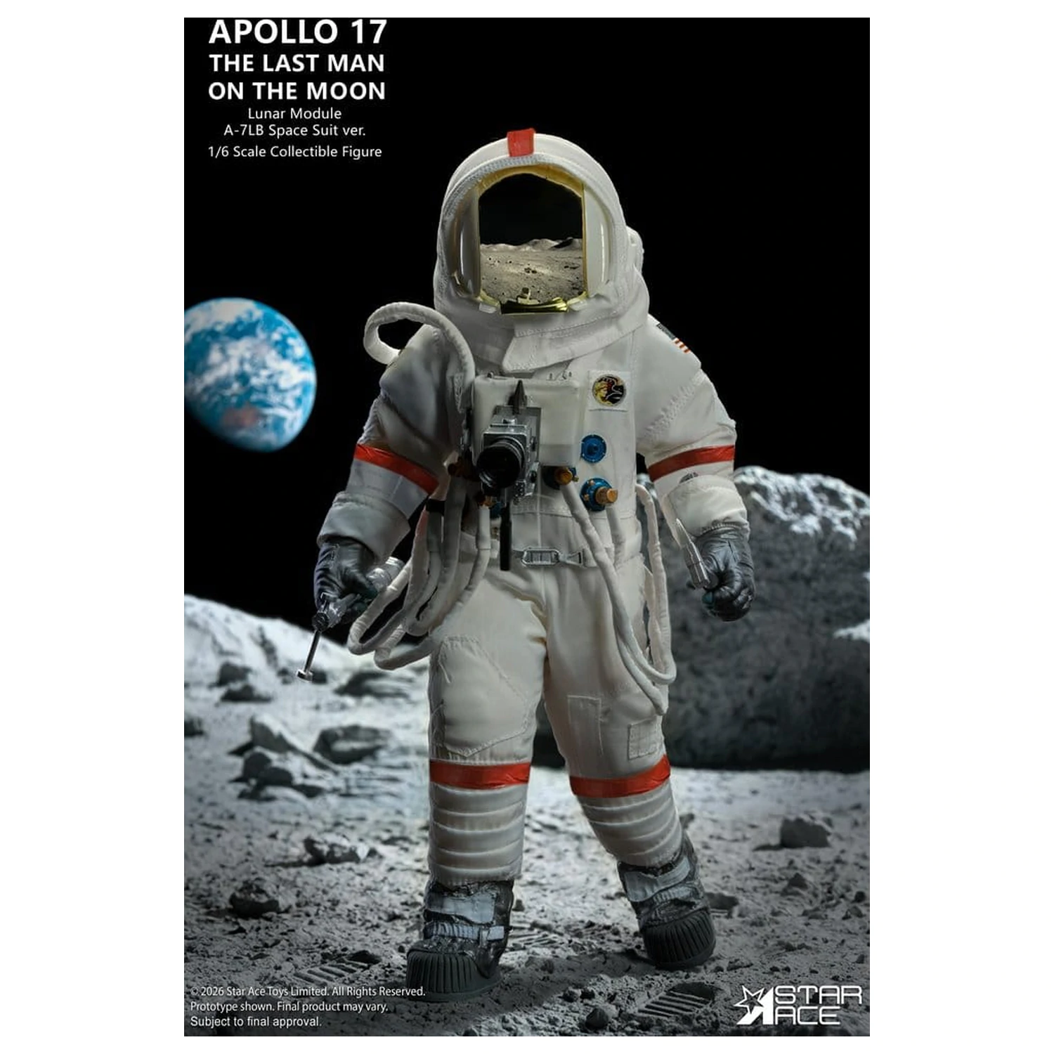 NASA Apollo 17 akčná figúrka 1/6 The Last Man on the Moon 30 cm produktová fotografia