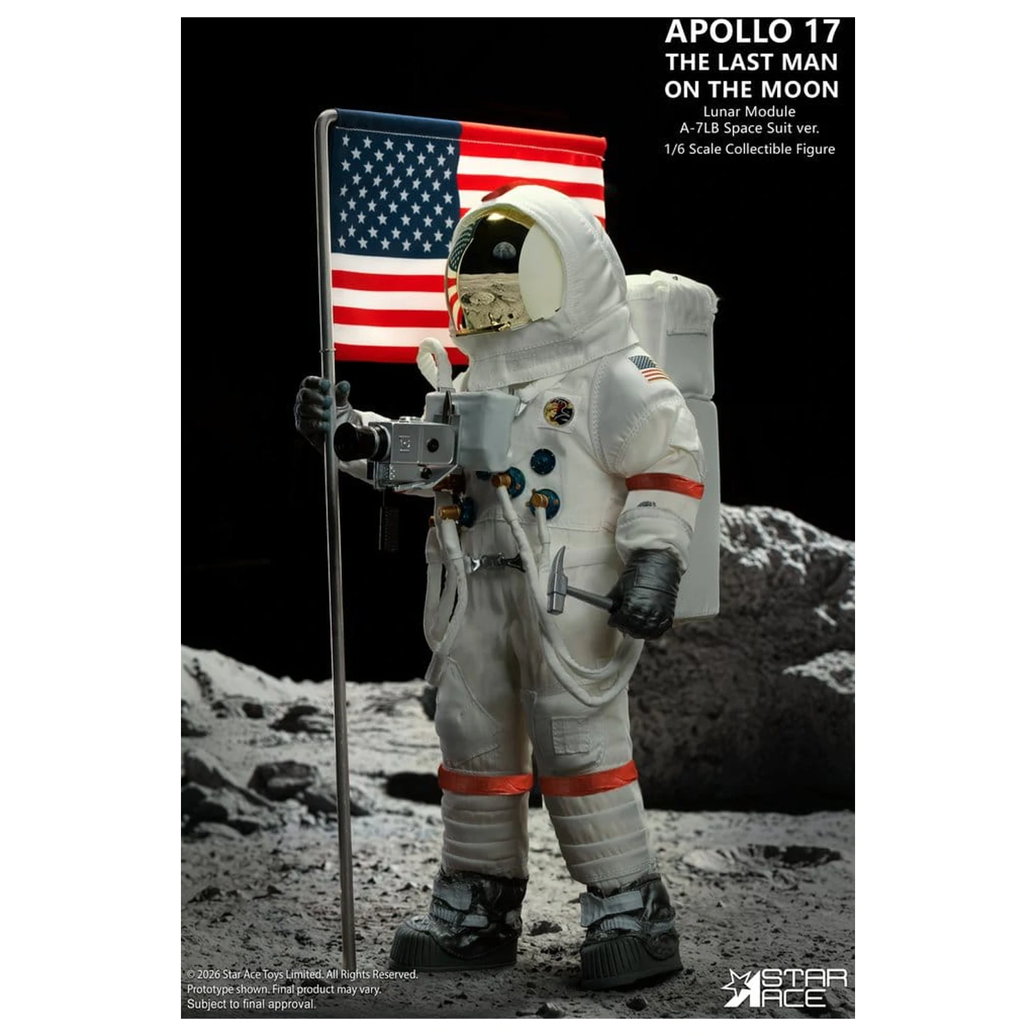 NASA Apollo 17 akčná figúrka 1/6 The Last Man on the Moon 30 cm produktová fotografia