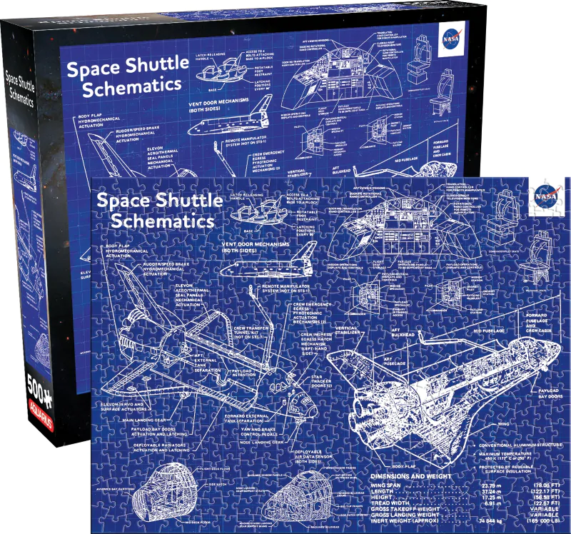 NASA Shuttle Schematic Puzzle (500 ks) termékfotó