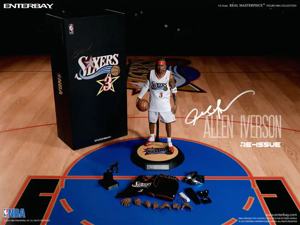 NBA Collection Real Masterpiece akčná figúrka 1/6 Allen Iverson Limited Retro Edition 30 cm produktová fotografia