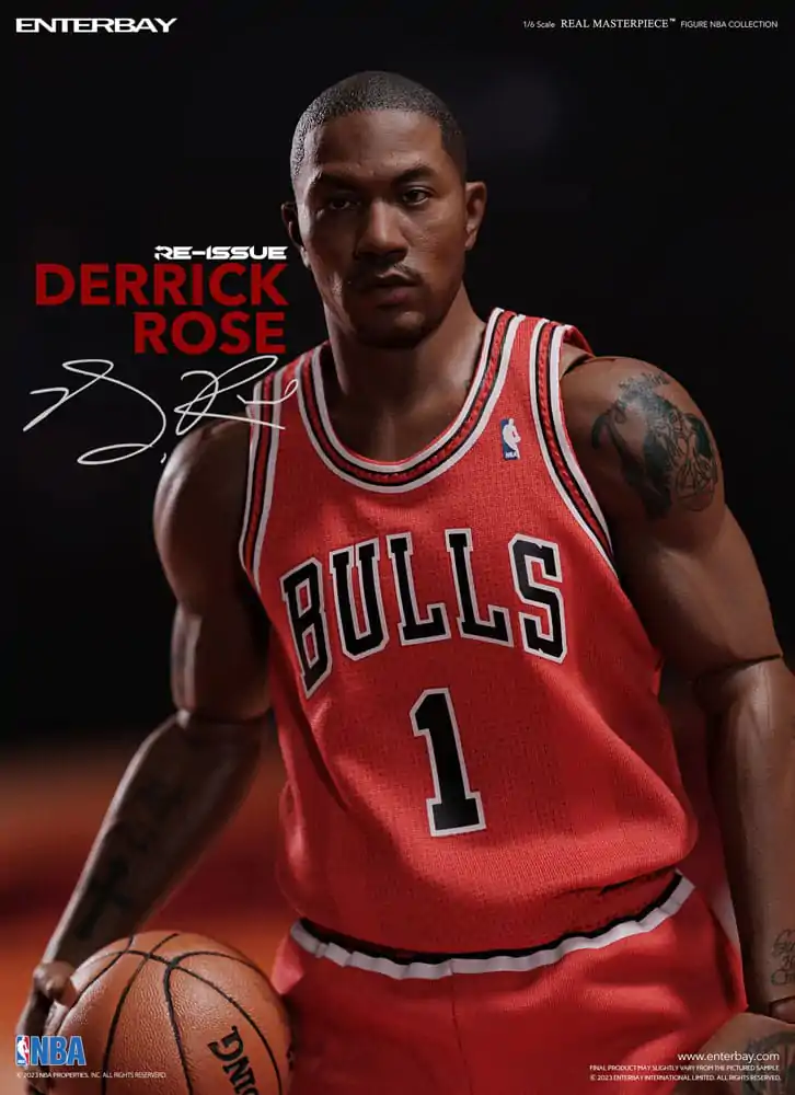 NBA Collection Real Masterpiece Akčná figúrka 1/6 Derrick Rose Limited Retro Edition 30 cm produktová fotografia