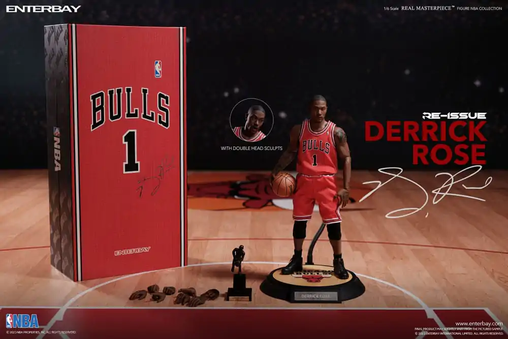 NBA Collection Real Masterpiece Akčná figúrka 1/6 Derrick Rose Limited Retro Edition 30 cm produktová fotografia