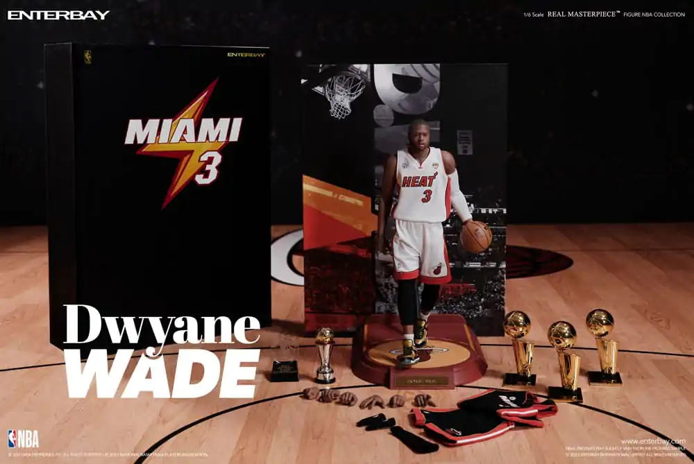 NBA Collection Real Masterpiece akčná figúrka 1/6 Dwyane Wade 30 cm produktová fotografia