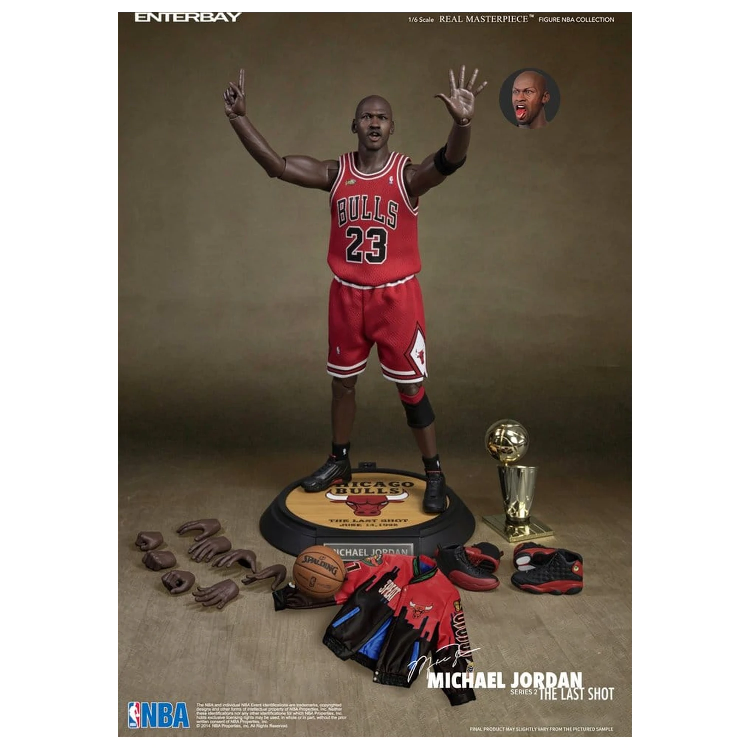 NBA Collection Real Masterpiece akčná figúrka 1/6 Michael Jordan Series 2 (Road Jersey Edition) 33 cm produktová fotografia