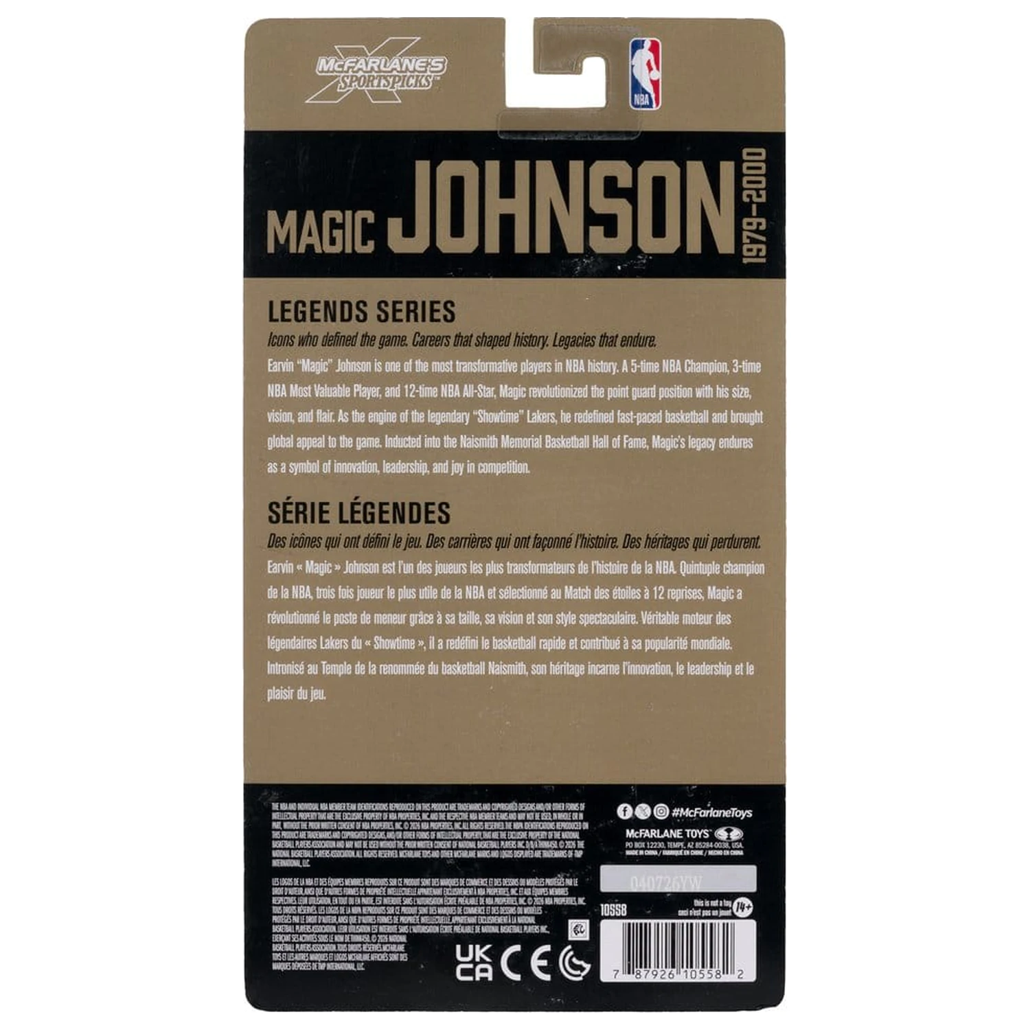 NBA Legends Series akčná figúrka Earvin "Magic" Johnson (Los Angeles Lakers) 15 cm produktová fotografia