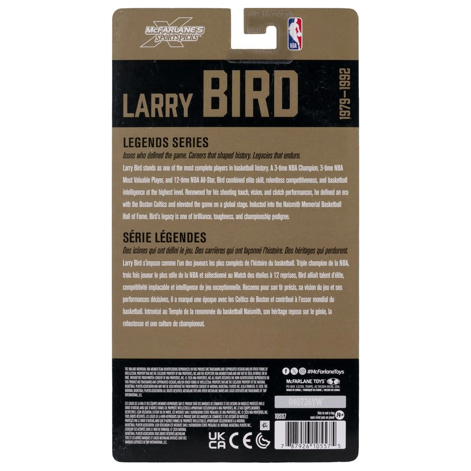 NBA Legends Series Akčná figúrka Larry Bird (Boston Celtics) 15 cm produktová fotografia