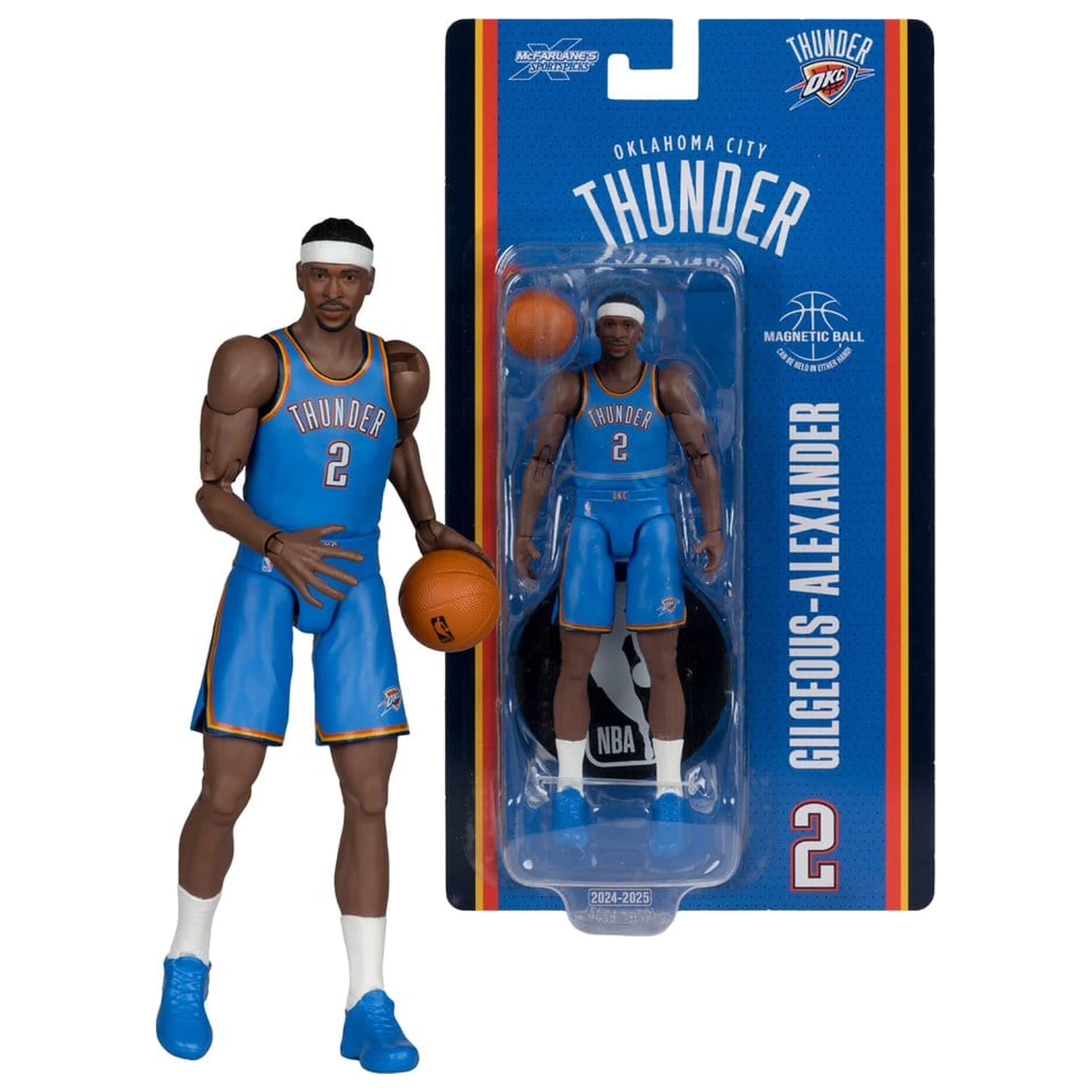 NBA SportsPicks akčná figúrka Shai Gilgeous-Alexander (Oklahoma City Thunder) 16 cm produktová fotografia