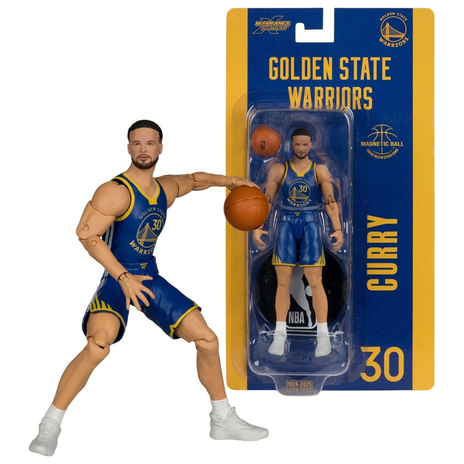 NBA SportsPicks akčná figúrka Stephen Curry (Golden State Warriors) 15 cm produktová fotografia