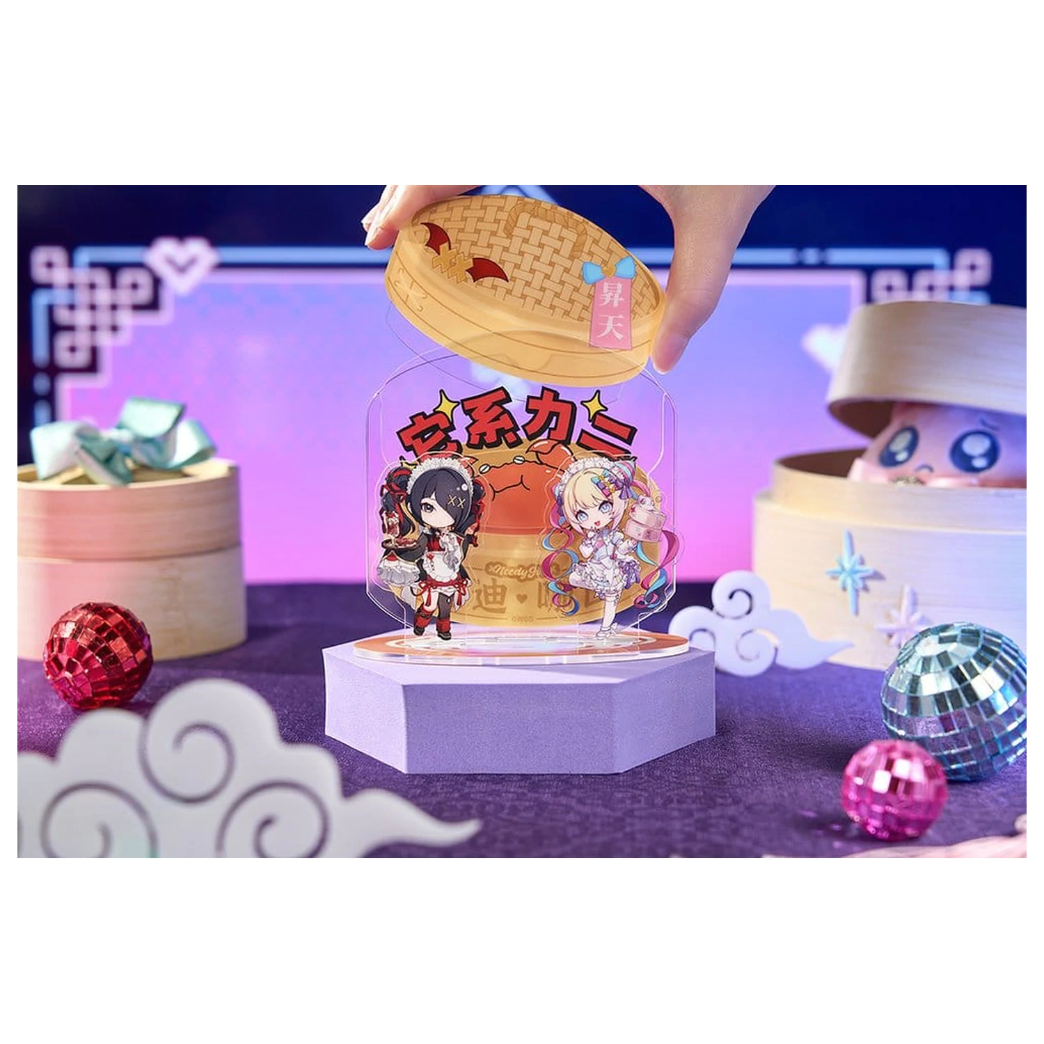Needy Streamer Overload Needy Streamer Chinese Restaurant Series Akrylové diorama Chibi produktová fotografia