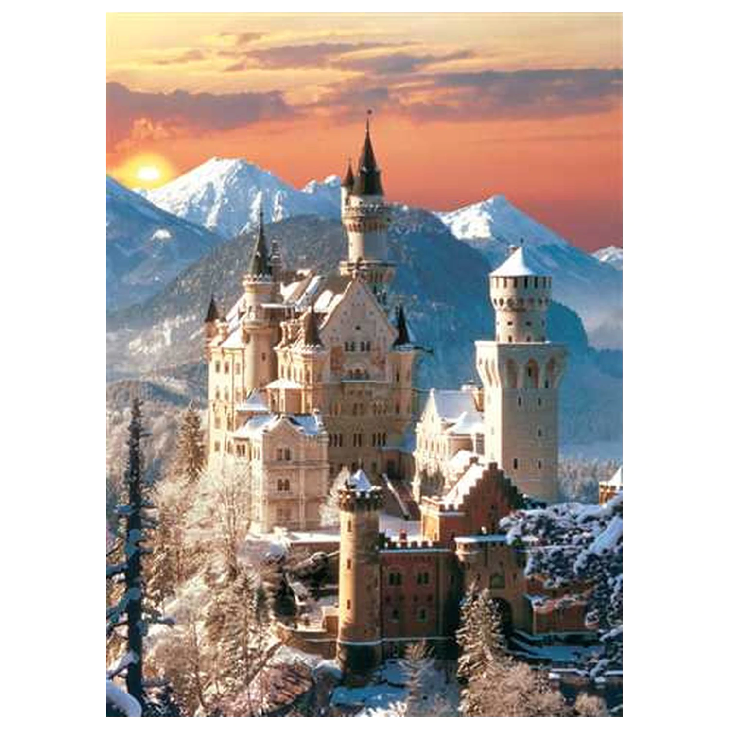 Germany Neuschwanstein 1500-dielne puzzle produktová fotografia