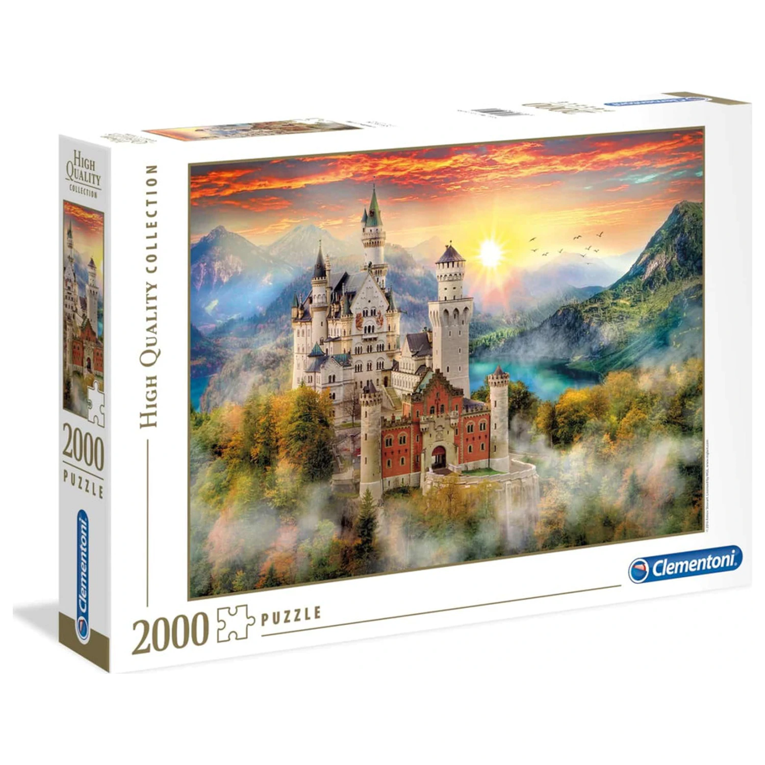 Nemecko Neuschwanstein 2000-dielne puzzle produktová fotografia