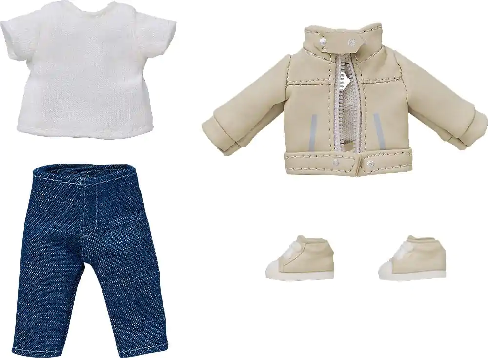 Sada oblečenia pre Nendoroid Doll Figures: Kožená bunda (Ivory) produktová fotografia