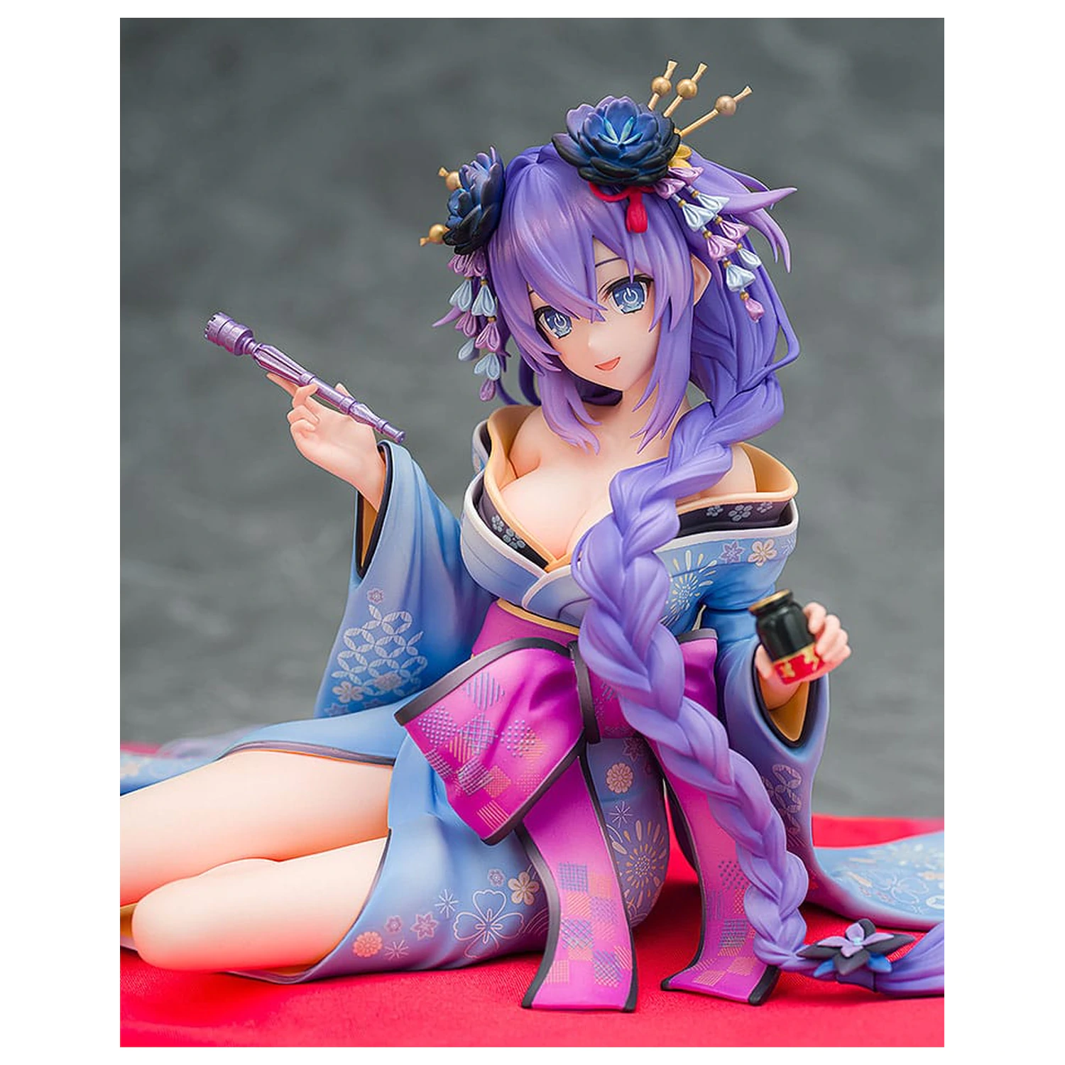 Neptunia x Senran Kagura socha 1/7 Purple Heart Kimono Ver. 13 cm produktová fotografia