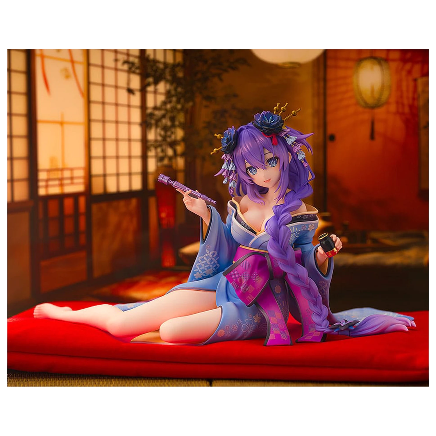 Neptunia x Senran Kagura socha 1/7 Purple Heart Kimono Ver. 13 cm produktová fotografia