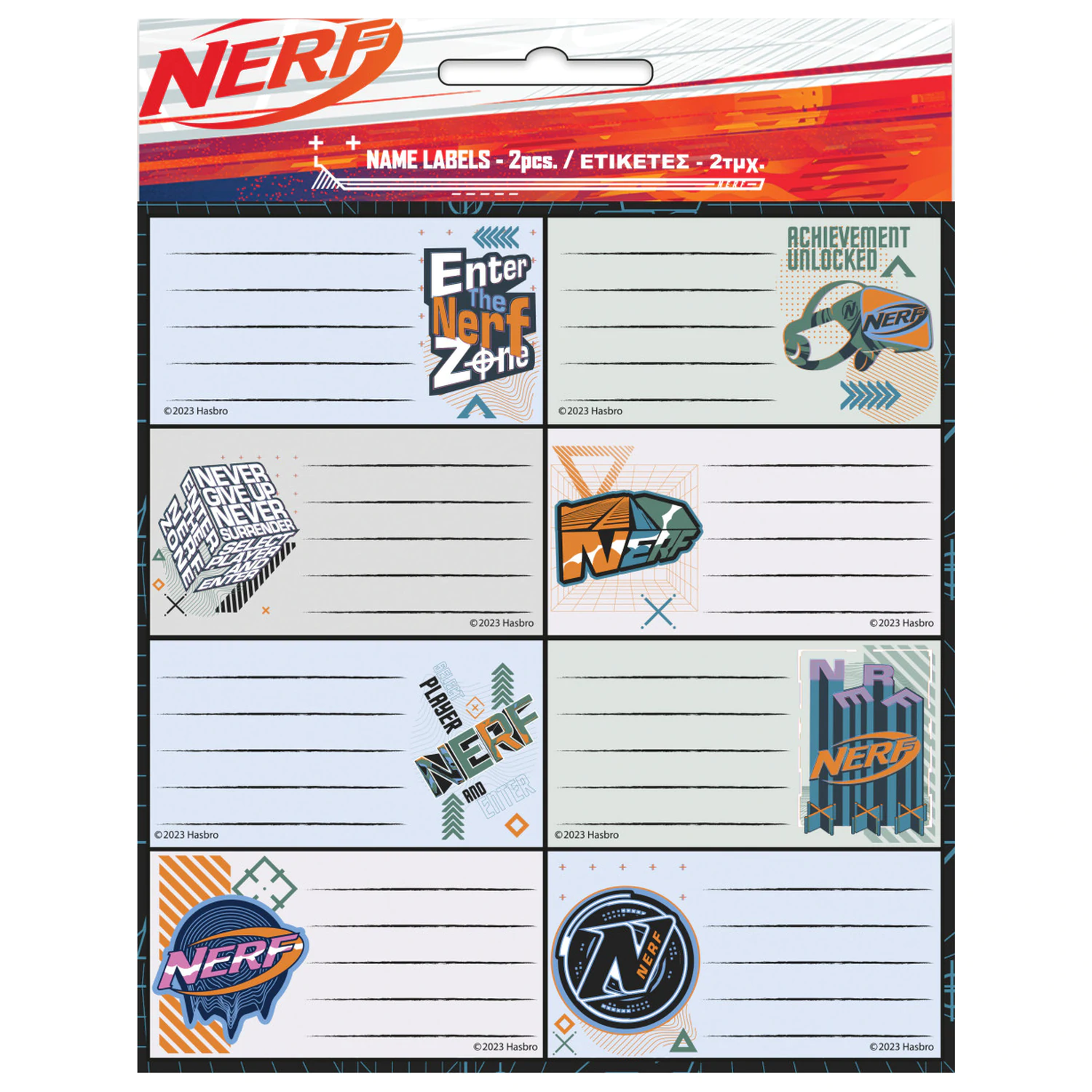 Nerf Player Notebook Label 16-balenie produktová fotografia