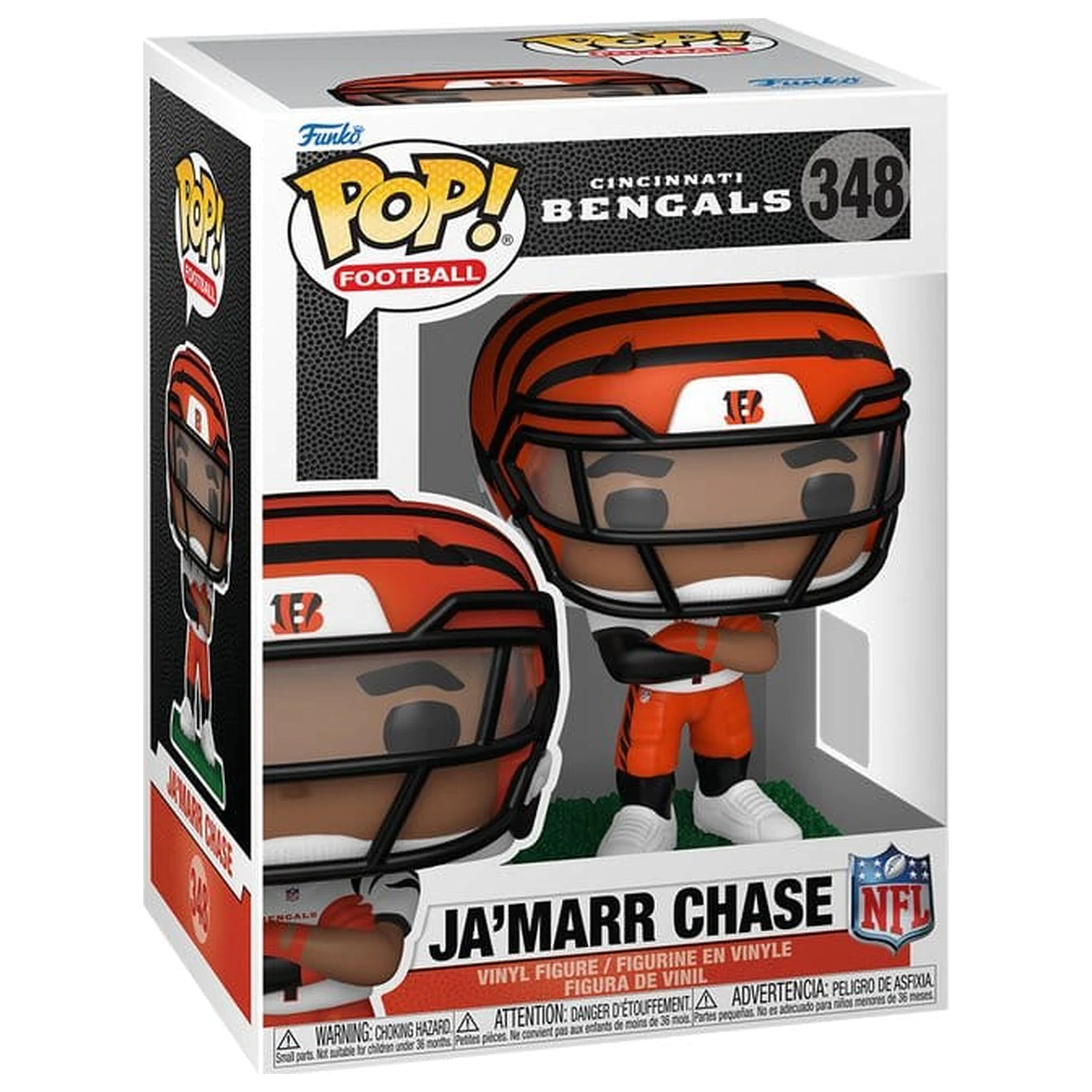 NFL Funko POP! Vinylová figúrka: Bengals- Ja'Marr Chase (clear visor) 9 cm produktová fotografia