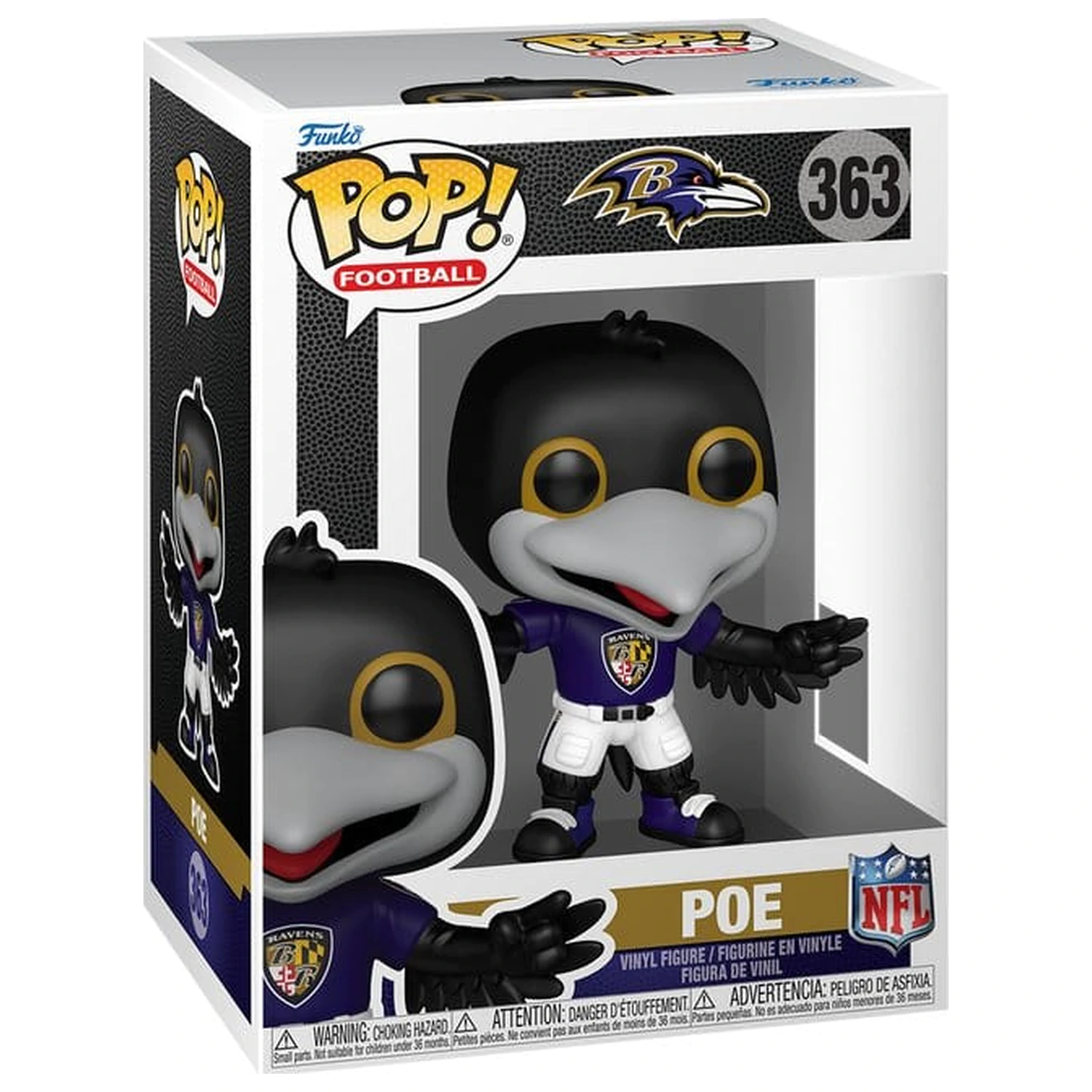NFL Funko POP! Vinylová figúrka Mascots: Ravens- Poe 9 cm produktová fotografia