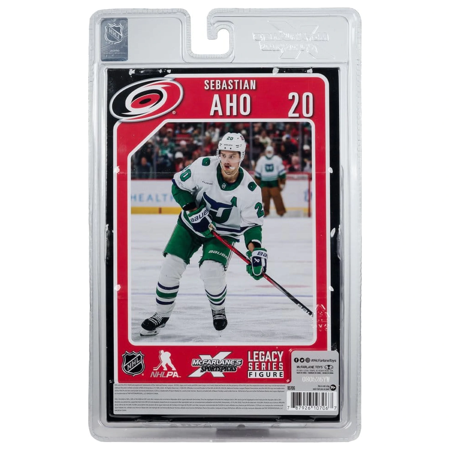 NHL McFarlane SportsPicks figúrka Sebastian Aho (Hartford Whalers Retro) 18 cm produktová fotografia