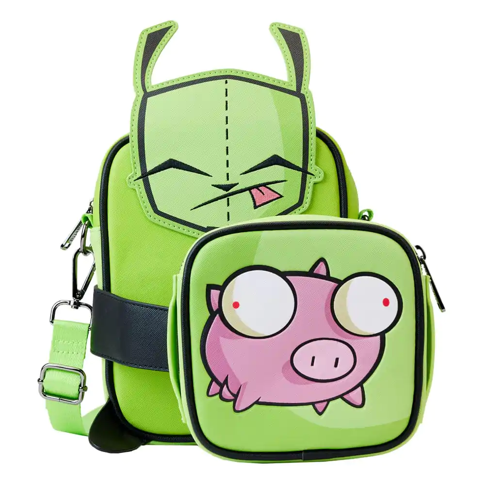 Nickelodeon by Loungefly Crossbody Invader Zim Gir Cosplay kabelka cez telo produktová fotografia