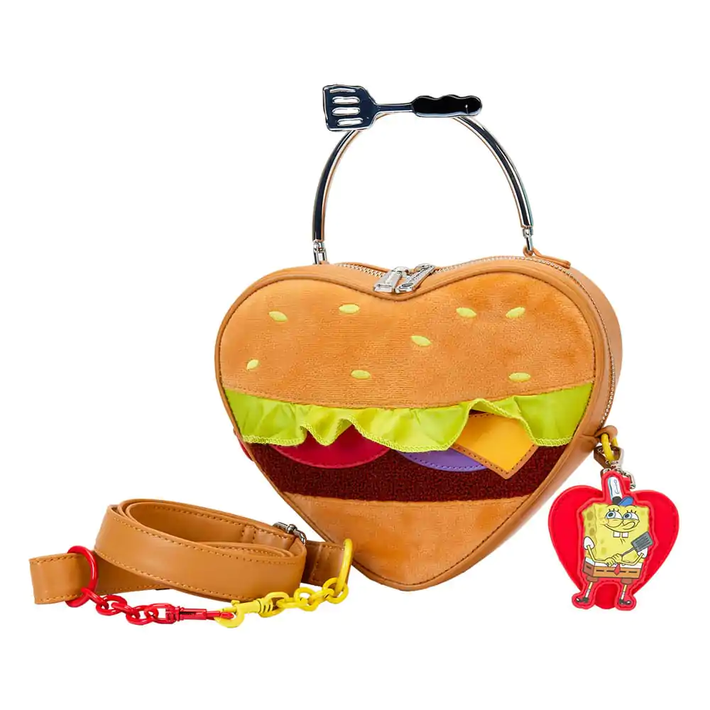 Nickelodeon by Loungefly Crossbody Spongebob Krabby Patty plyšová kabelka cez telo produktová fotografia