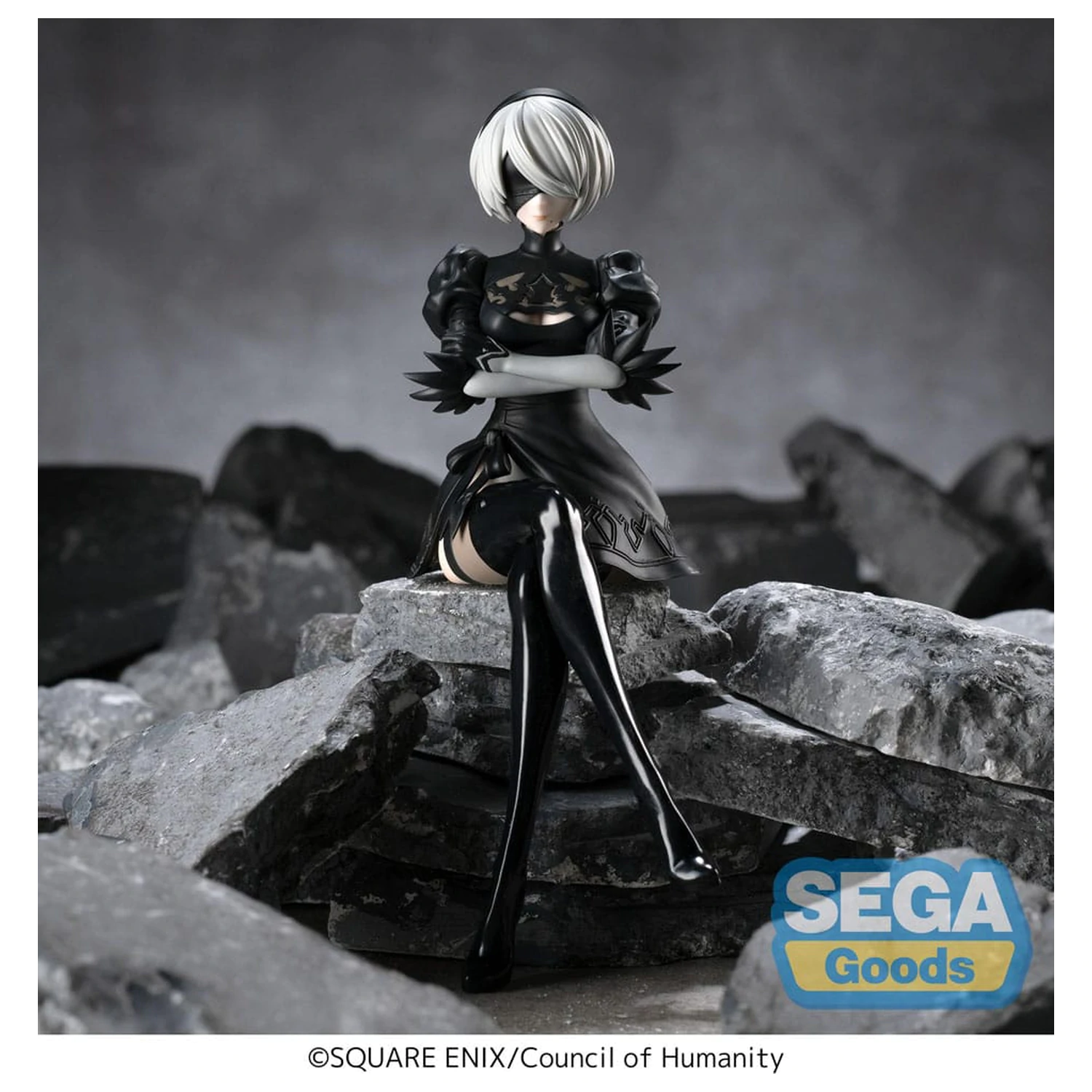 NieR:Automata Ver1.1a PM Perching PVC soška 2B 13 cm produktová fotografia