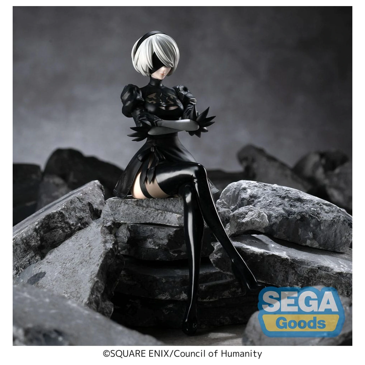 NieR:Automata Ver1.1a PM Perching PVC soška 2B 13 cm produktová fotografia