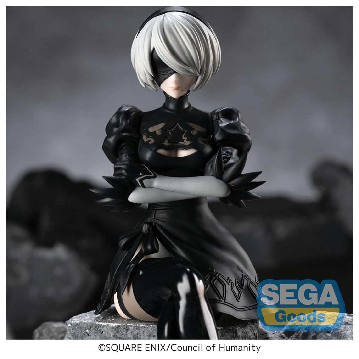 NieR:Automata Ver1.1a PM Perching PVC soška 2B 13 cm produktová fotografia