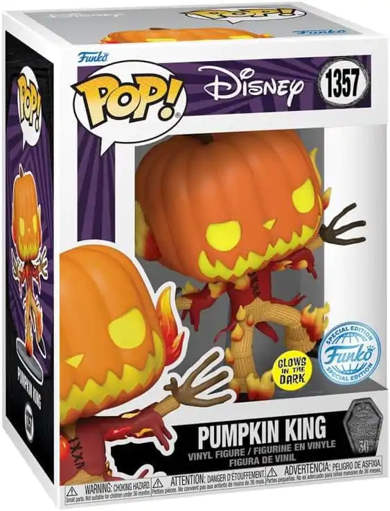 Nightmare before Christmas 30th Anniversary Funko POP! Disney vinylová figúrka Pumpkin King(GW) 9 cm produktová fotografia