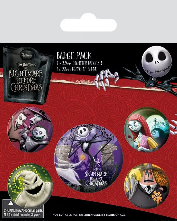 Nightmare Before Christmas 5-pack Chipkovacie gombíky termékfotó