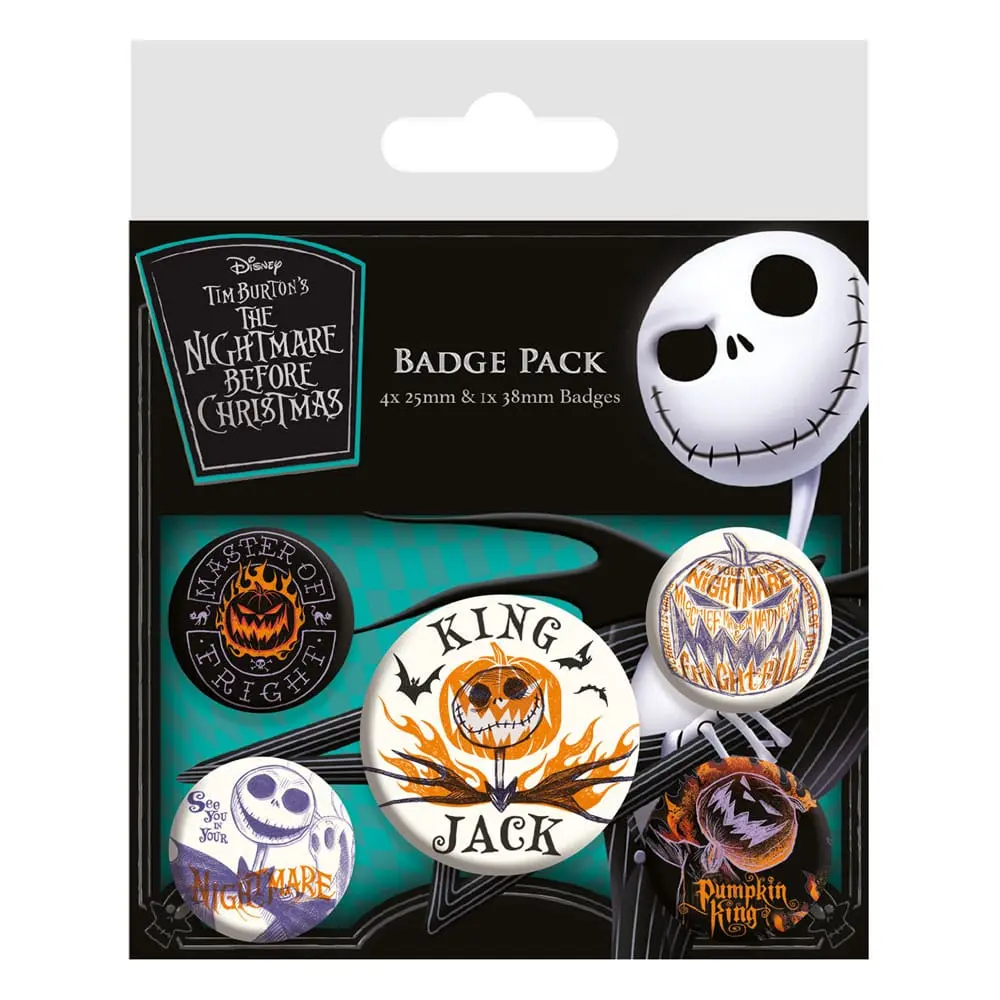 Nightmare before Christmas Pin-Back Buttons 5-Pack Colourful Shadows termékfotó