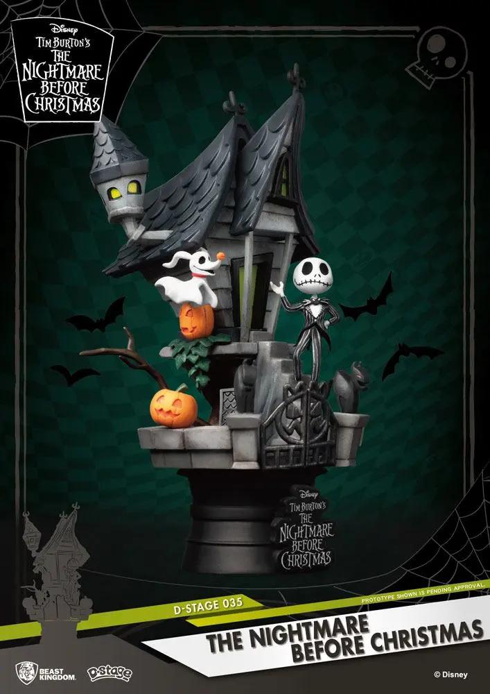 Nightmare before Christmas D-Stage PVC Diorama Jack's Haunted House 15 cm produktová fotografia