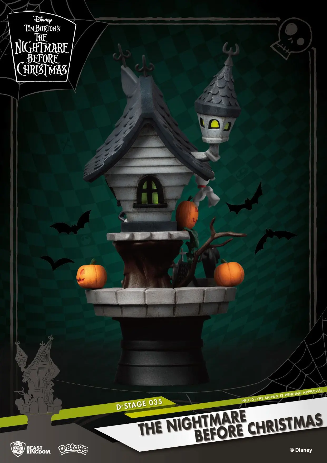 Nightmare before Christmas D-Stage PVC Diorama Jack's Haunted House 15 cm produktová fotografia