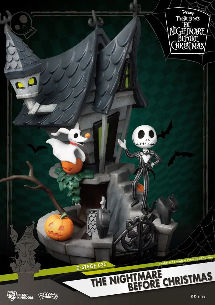 Nightmare before Christmas D-Stage PVC Diorama Jack's Haunted House 15 cm produktová fotografia