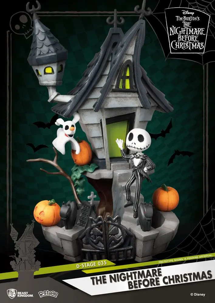 Nightmare before Christmas D-Stage PVC Diorama Jack's Haunted House 15 cm produktová fotografia