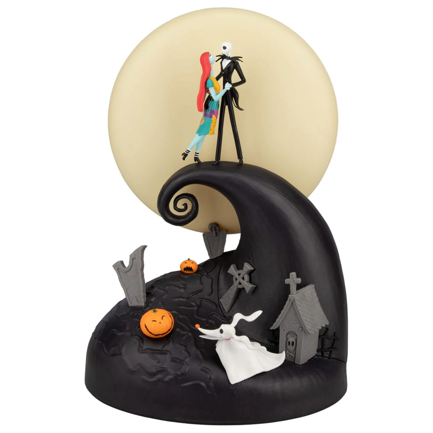 Nightmare before Christmas Diorama Svetlo Jack & Sally produktová fotografia