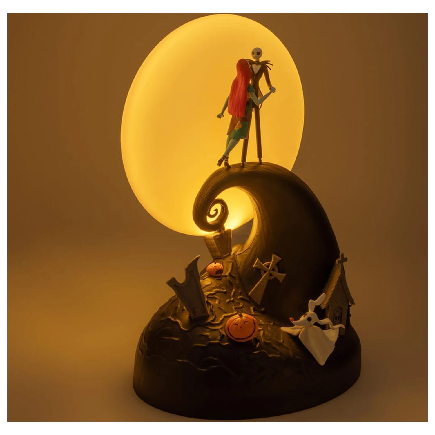 Nightmare before Christmas Diorama Svetlo Jack & Sally produktová fotografia