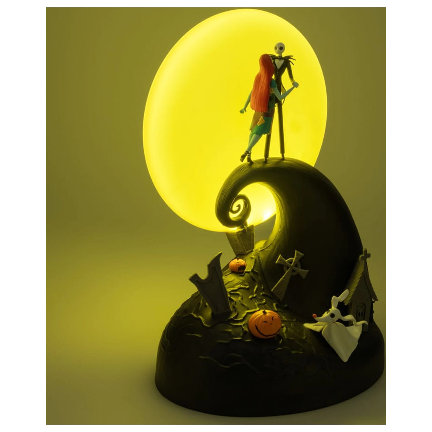 Nightmare before Christmas Diorama Svetlo Jack & Sally produktová fotografia