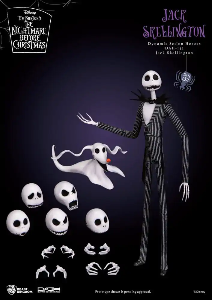 Nightmare before Christmas Dynamic 8ction Heroes figúrka 1/9 Jack 21 cm termékfotó