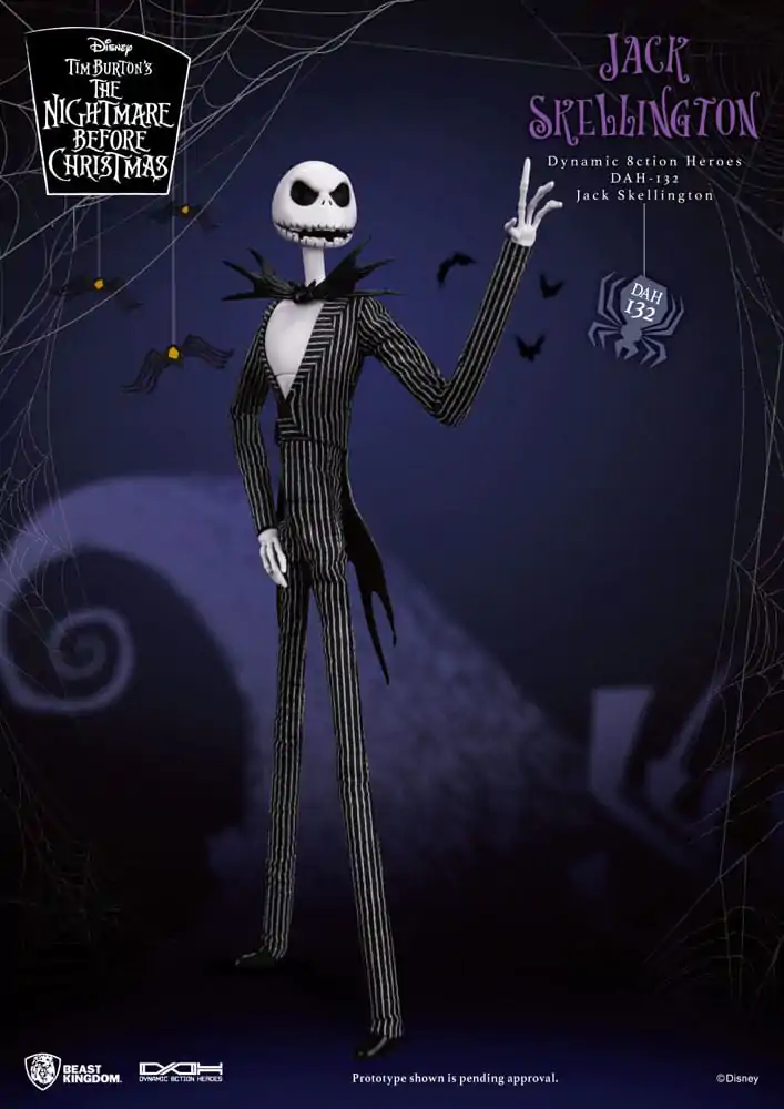 Nightmare before Christmas Dynamic 8ction Heroes figúrka 1/9 Jack 21 cm termékfotó