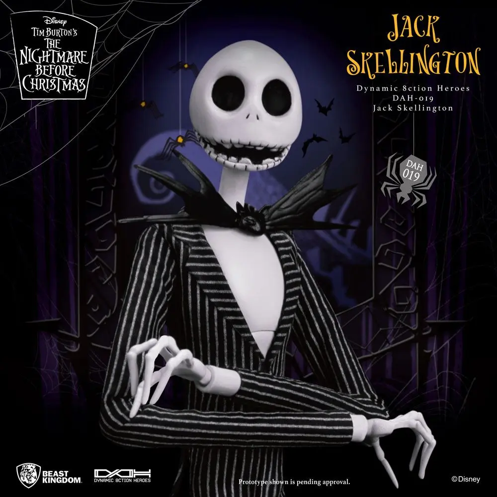 Nightmare before Christmas Dynamic 8ction Heroes Akčná Figúrka 1/9 Jack Skellington 21 cm produktová fotografia