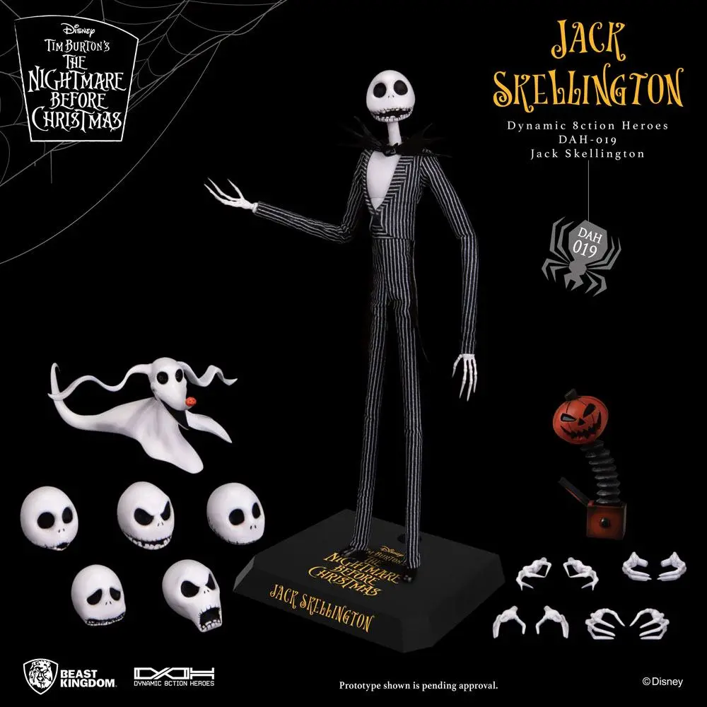 Nightmare before Christmas Dynamic 8ction Heroes Akčná Figúrka 1/9 Jack Skellington 21 cm produktová fotografia
