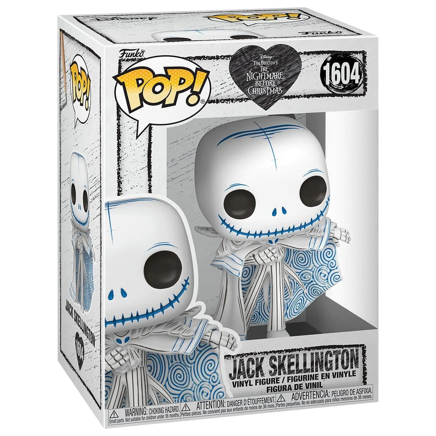 Nightmare before Christmas Funko POP! Disney vinylová figúrka Valentine's Day 2027 Jack(Sketched) 9 cm produktová fotografia