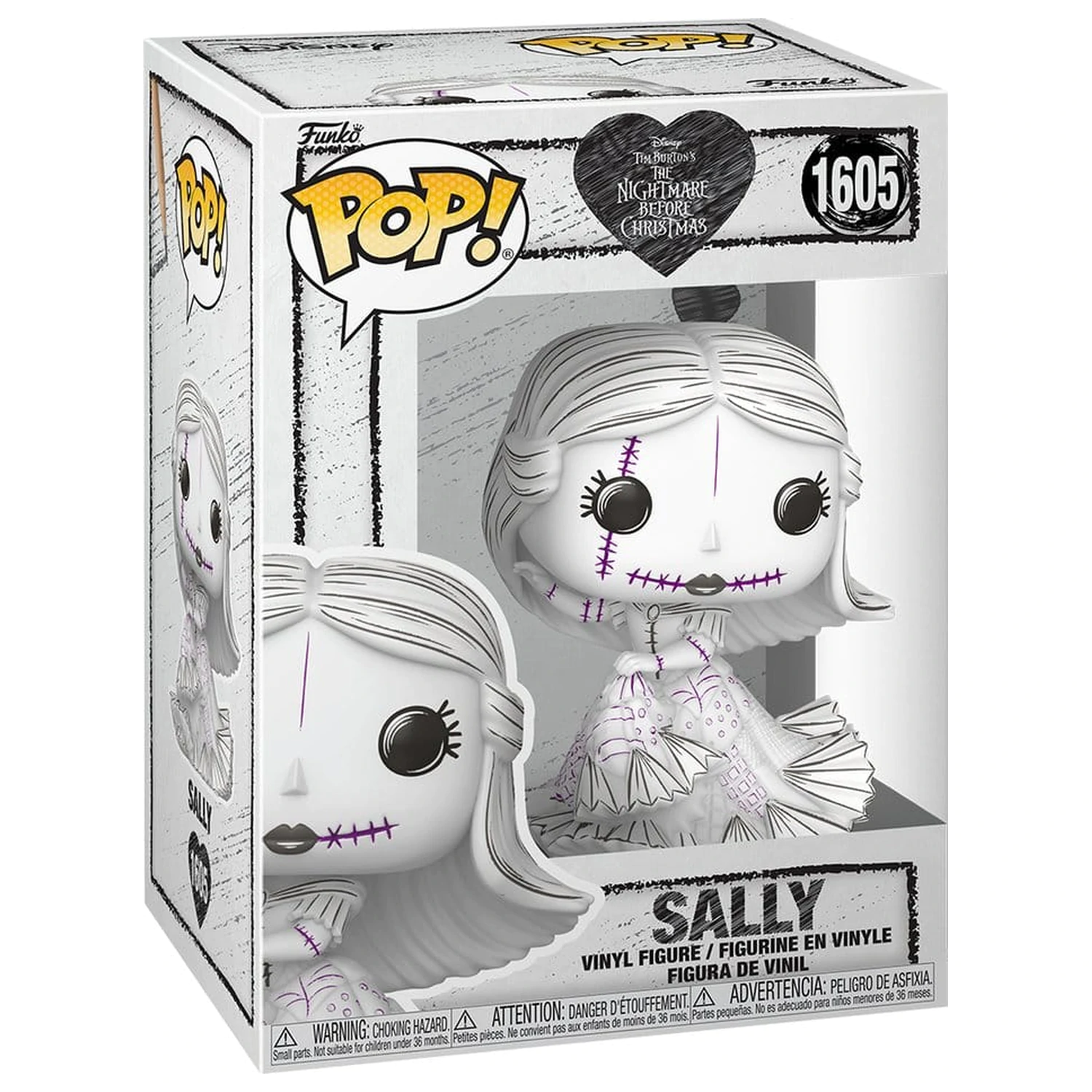 Nightmare before Christmas Funko POP! Disney vinylová figúrka Valentine's Day 2027 Sally(Sketched) 9 cm produktová fotografia