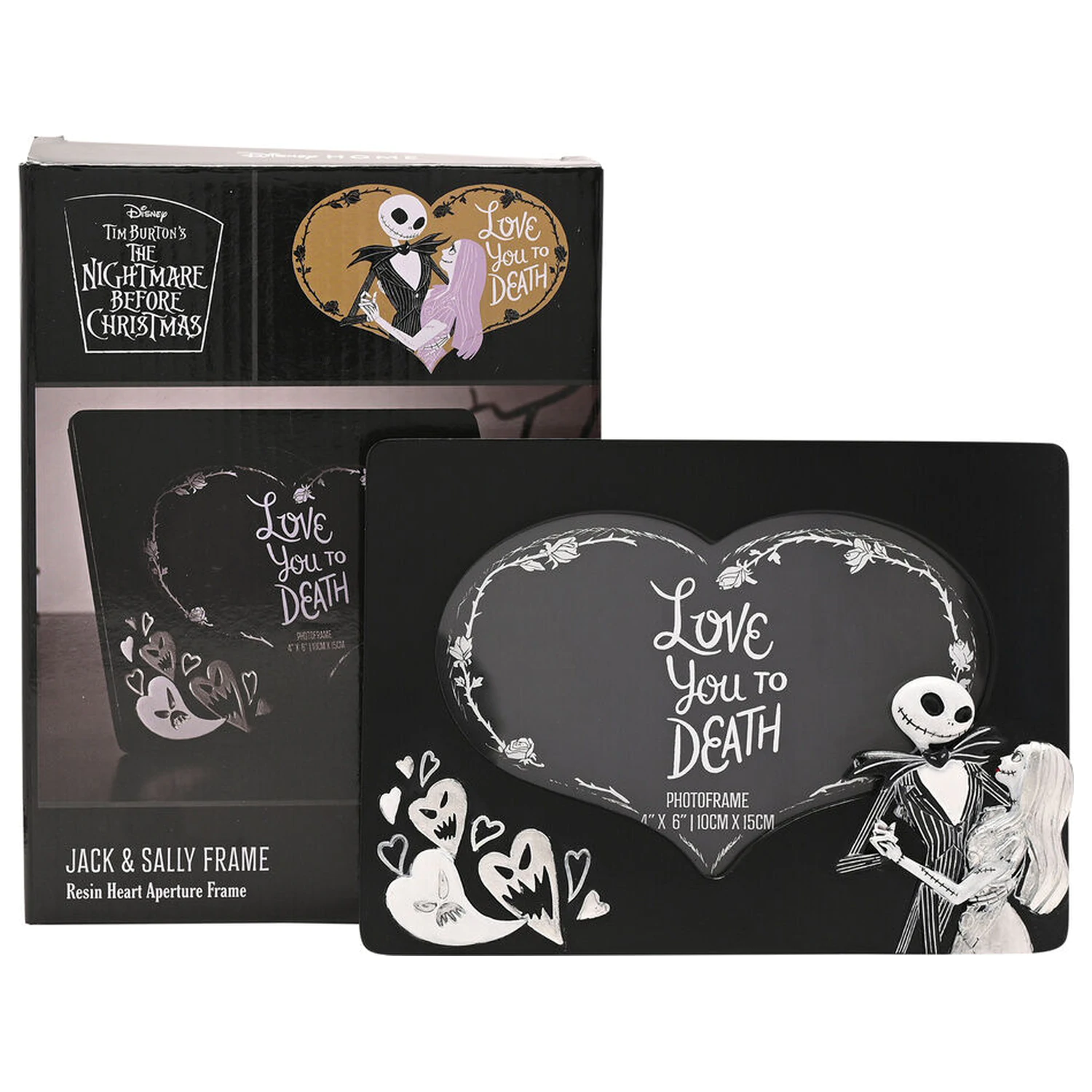 Nightmare Before Christmas Milujem ťa na smrť 3D fotorámik produktová fotografia