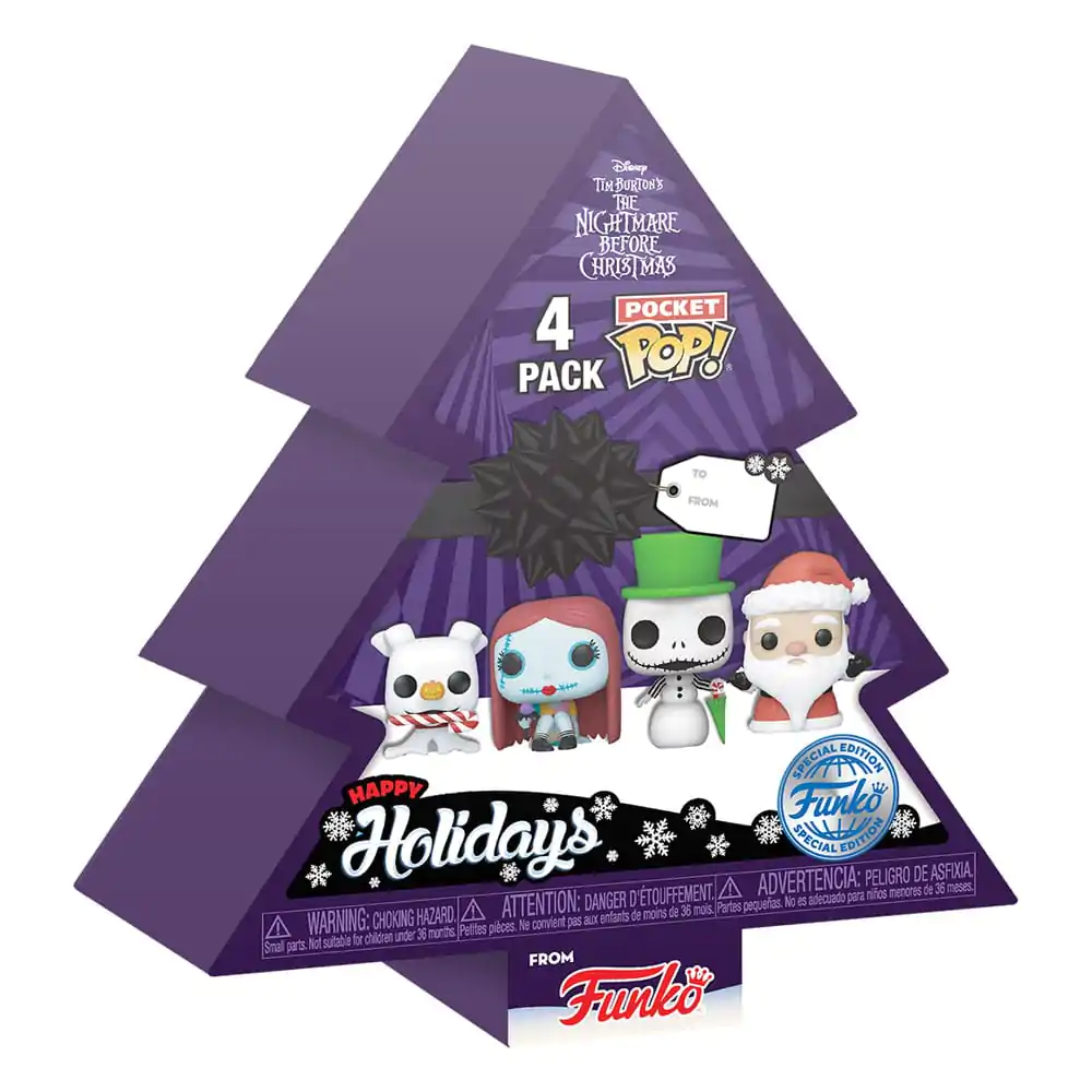 Nightmare before Christmas Pocket POP! Vinyl figurka 4-pack Tree Holiday 4 cm termékfotó