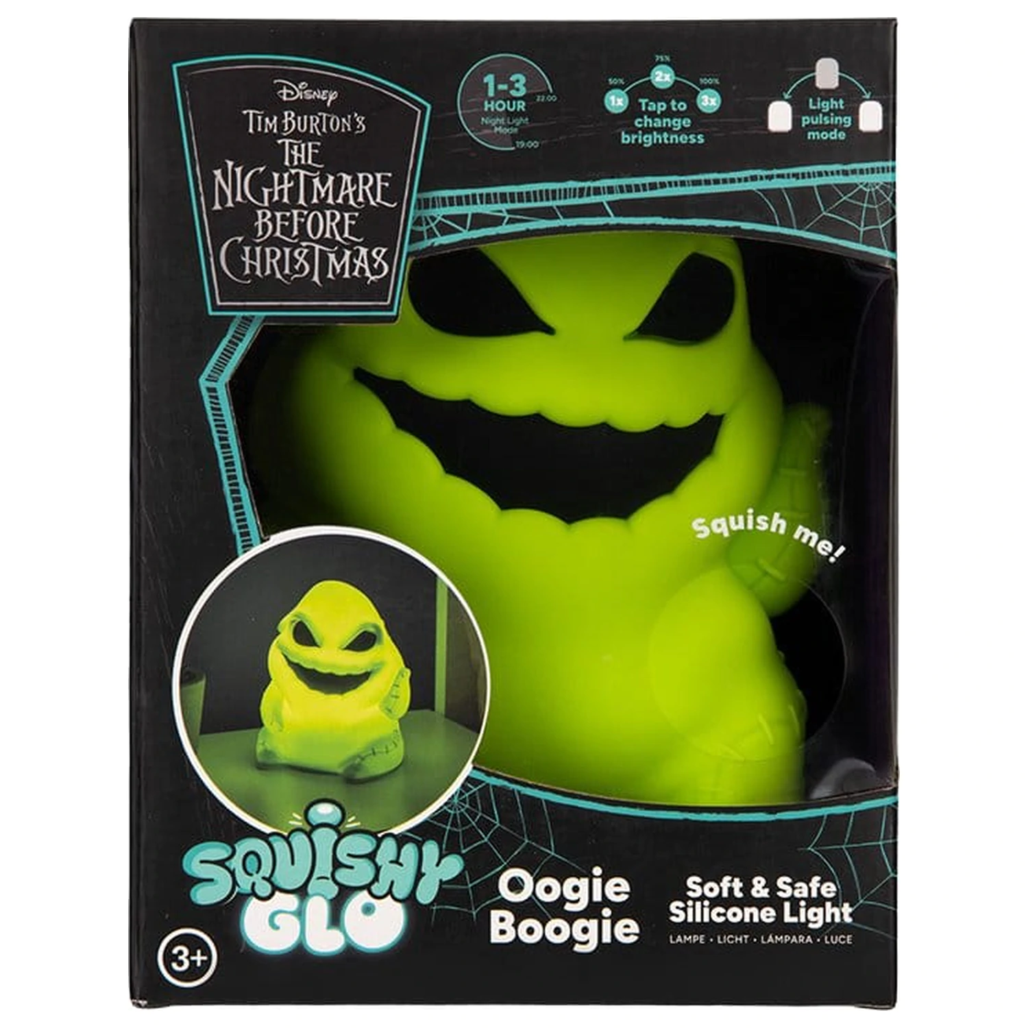 Nightmare Before Christmas SquishyGlo Silicon svetlo Oogie Boogie 16 cm produktová fotografia