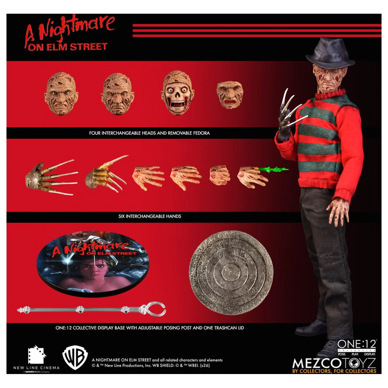 Nightmare On Elm Street Akčná figúrka 1/12 Freddy Krueger 17 cm produktová fotografia