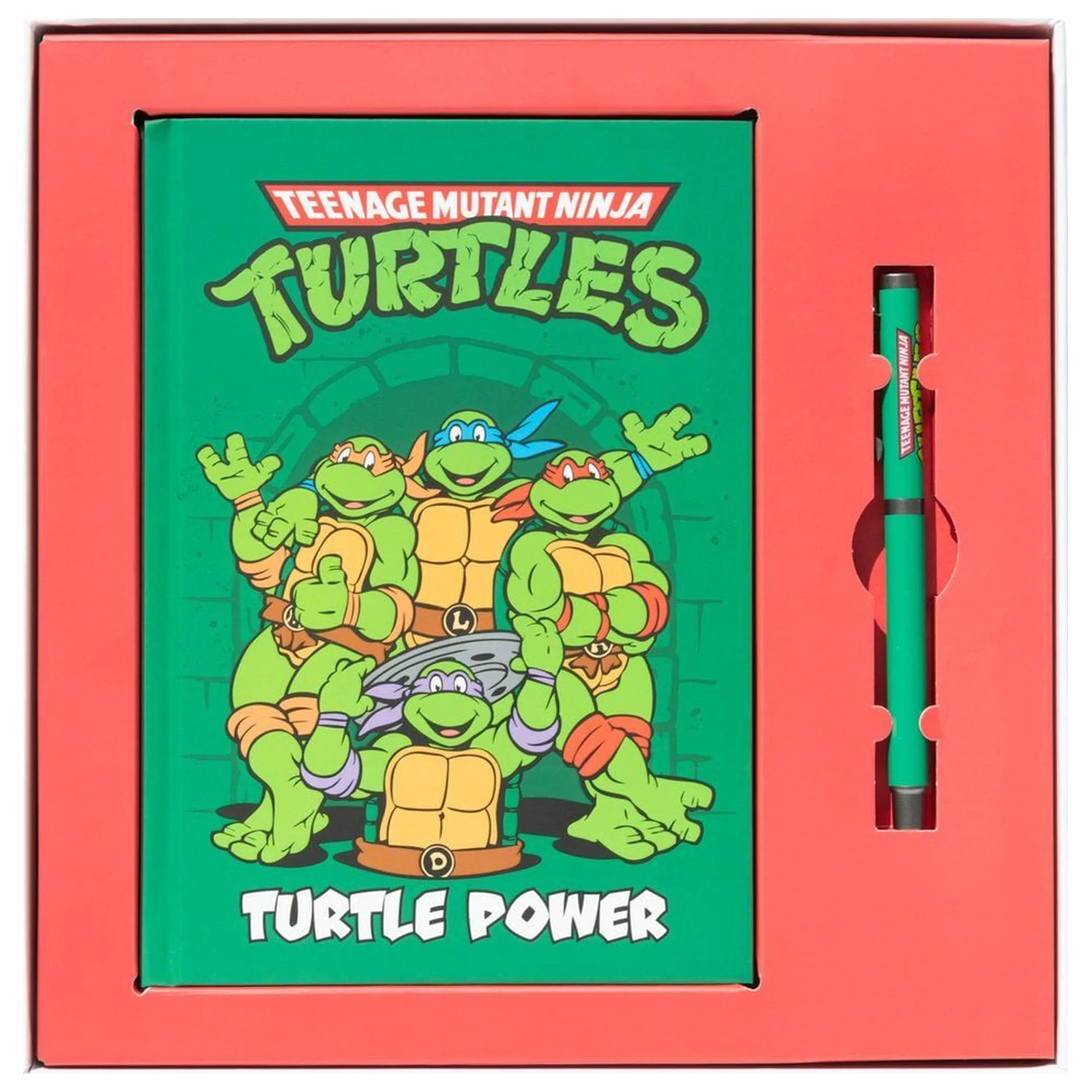 Ninja Turtles A5 zápisník + pero produktová fotografia