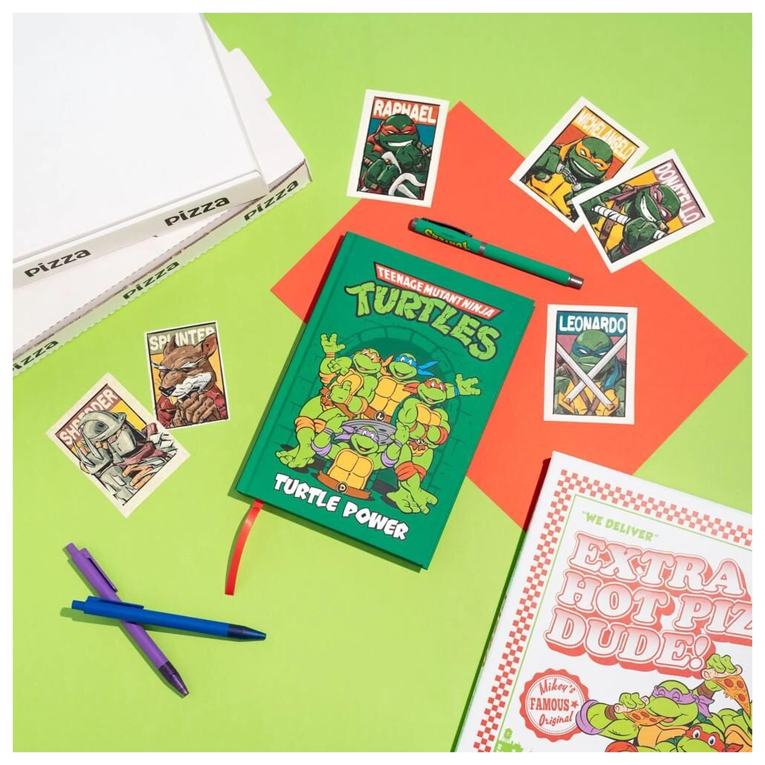 Ninja Turtles A5 zápisník + pero produktová fotografia