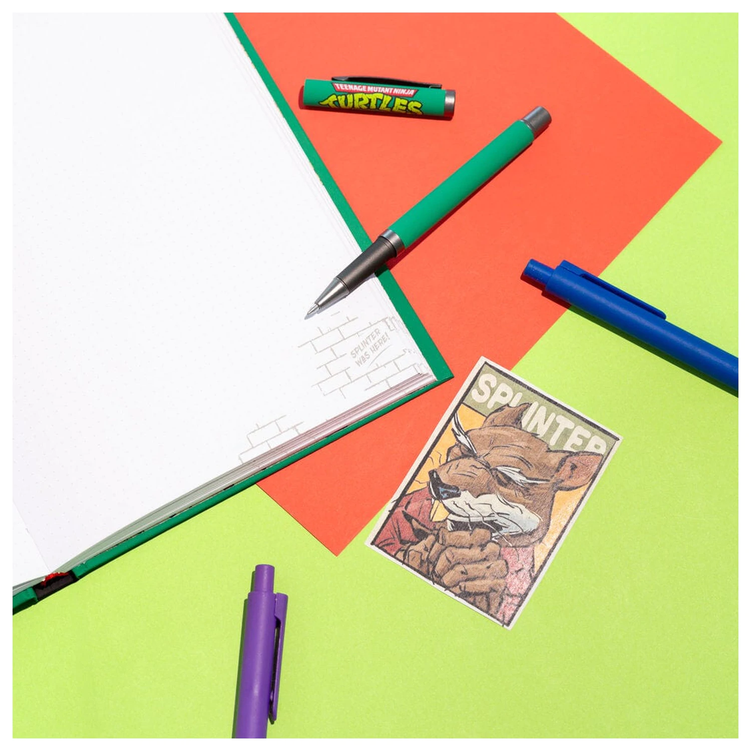 Ninja Turtles A5 zápisník + pero produktová fotografia